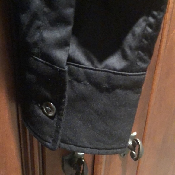 Alexander Wang black studded wingd collar shirt in size 0 - Picture 5 of 10